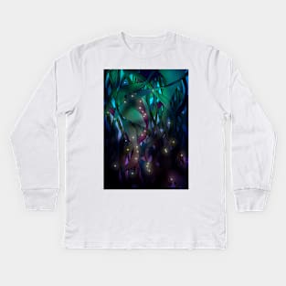Nocturne (with Fireflies) Kids Long Sleeve T-Shirt
